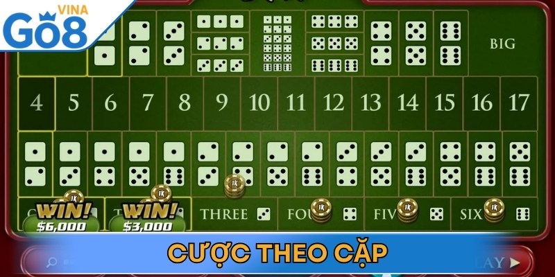 Cược theo cặp tạo thêm hứng khởi cho mỗi ván chơi