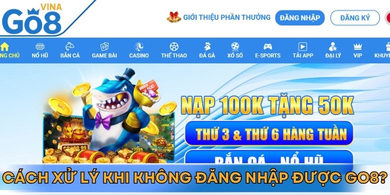 Nếu đăng nhập không thành công bạn cần kiểm tra kết nối mạng