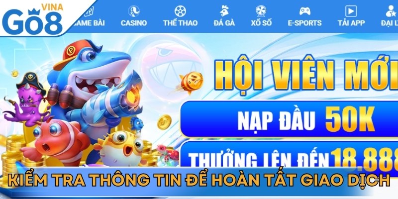 Hướng dẫn nạp tiền chi tiết cho người mới tại Go8