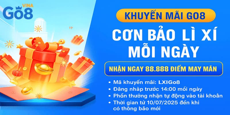 Khuyến mãi cơn bão lì xì go8